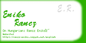 eniko rancz business card